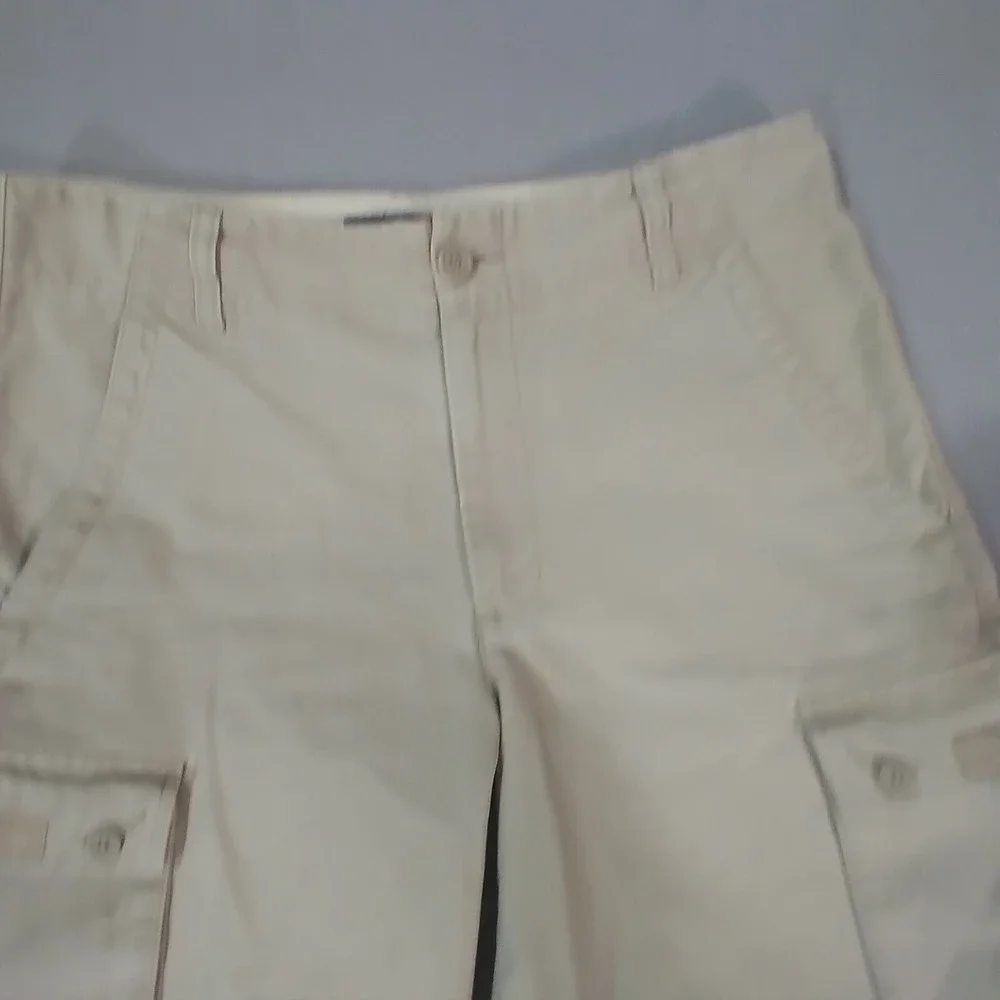 Banana Republic cargo shorts men's 31 x 11 khaki tan cotton Outdoor hiking Urban